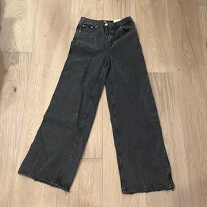 BDG High Waist Wide Leg Puddle Jeans
